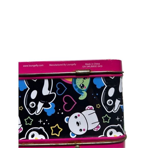 Seaworld Loungefly Metal Lunch Box Whale Rainbow Dolphin - Picture 6 of 8